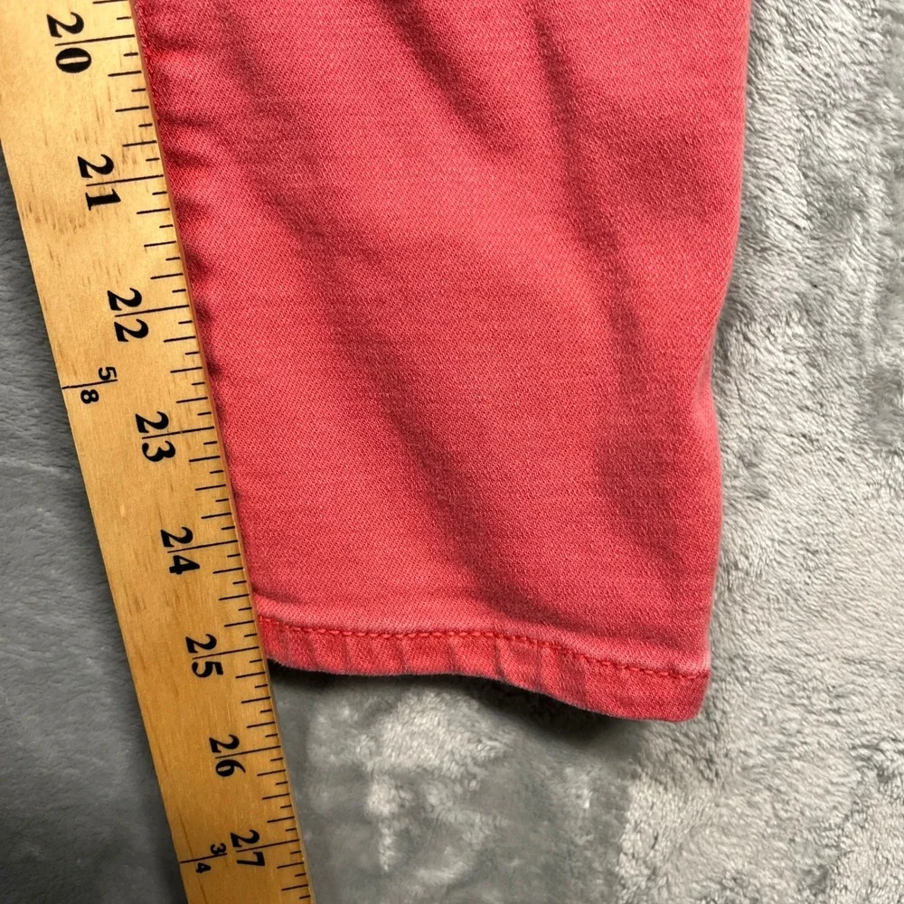 Gap Kids Super Skinny Jeans Kids Coral Red Adjustable Waist 12 Regular - Picture 16 of 16